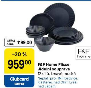 F&F HOME PLISSE JDELN SOUPRAVA