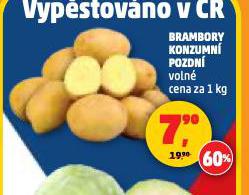 BRAMBORY KONZUMN POZDN