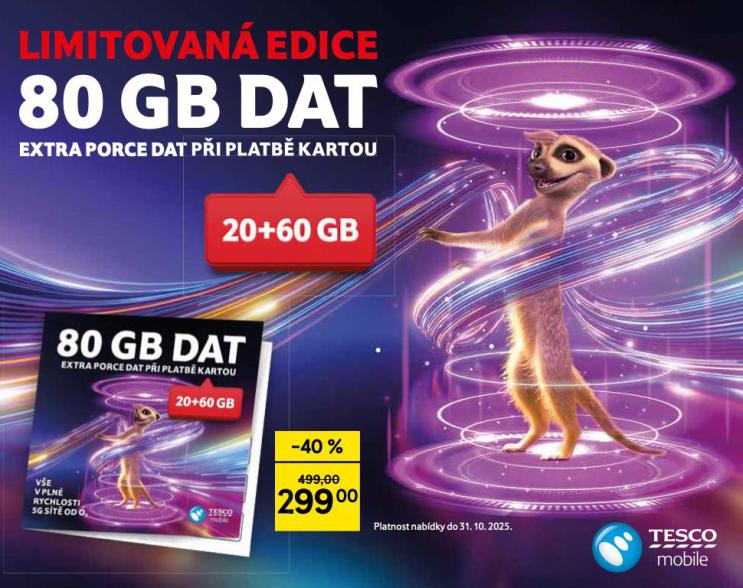 LIMITOVAN EDICE 80GB DAT 