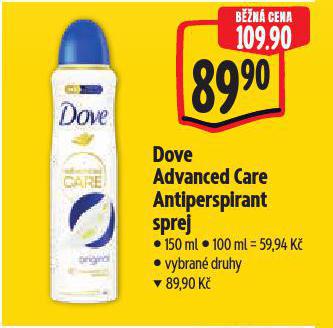 DOVE ADVANCED CARE ANTIPERSPIRANT SPREJ