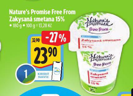 NATURES PROMISE FREE FORM ZAKYSAN SMETANA 15%