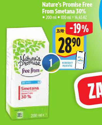 NATURES PROMISE FREE FORM SMETANA 30%