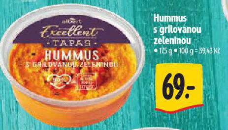 HUMMUS S GRILOVANOU ZELENINOU
