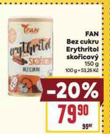 FAN BEZ CUKRU ERYTHRITOL SKOICOV