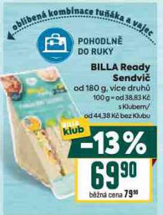 BILLA READY SENDVIE