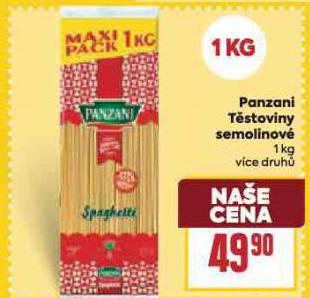 PANZANI TSTOVINY SEMOLINOV