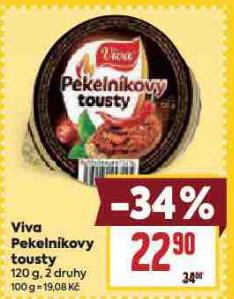 VIVA PEKELNKOVY TOUSTY