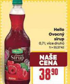 HELLO OVOCN SIRUP