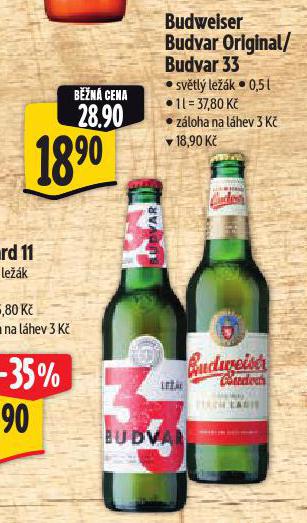 PIVO BUDWEISER BUDVAR