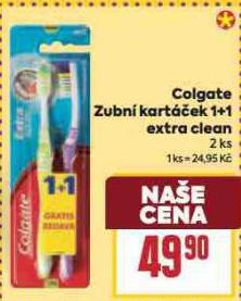COLGATE ZUBN KARTEK 1+1 EXTRA CLEAN