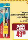 COLGATE ZUBN KARTEK 1+1 EXTRA CLEAN