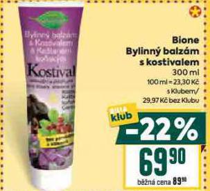 BIONE BYLINN BALZM S KOSTIVALEM