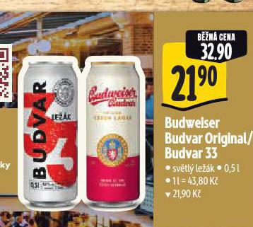 PIVO BUDWEISER BUDVAR