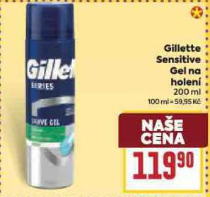 GILETTE SENSITIVE GEL NA HOLEN