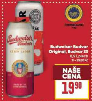 BUDWEISER BUDVAR 33