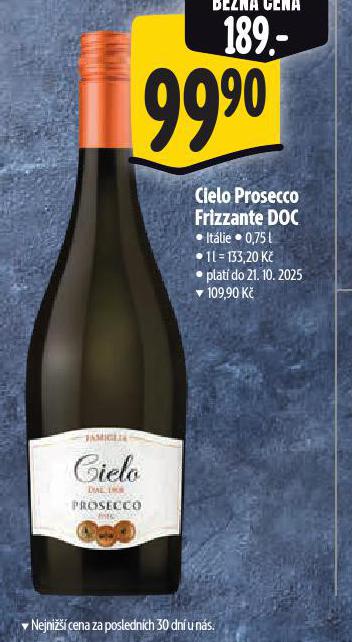 CIELO PROSECCO FRIZZANTE DOC