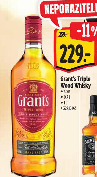 GRANT'S TRIPLE WOOD WHISKY