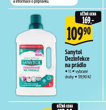 SANYTOL DEZINFEKCE NA PRDLO