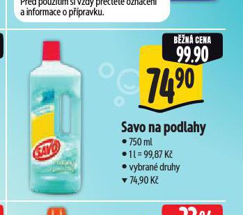 SAVO NA PODLAHY