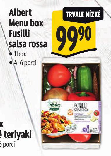 MENU BOX FUSILLI SALSA ROSSA