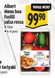 MENU BOX FUSILLI SALSA ROSSA