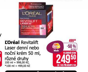 LOREAL REVITALIFT LASER DENN NEBO NON KRM