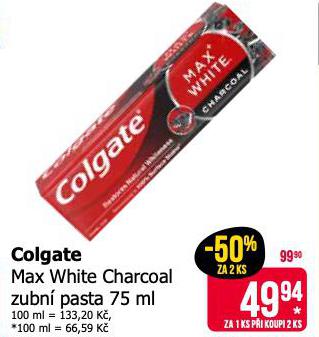 COLGATE MAX WHITE CHARCOAL ZUBN PASTA