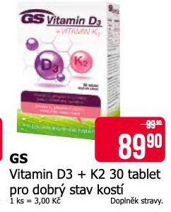 GS VITAMIN D3 + K2