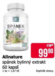 ALLNATURE SPNEK BYLINN EXTRAKT