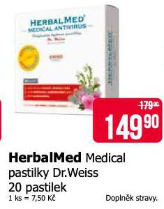 HERBALMED MEDICAL PASTILKY DR.WEISS