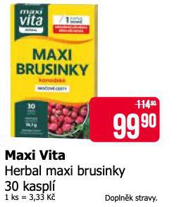 MAXI VITA HERBAL MAXI BRUSINKY