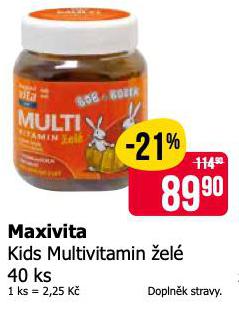 MAXIVITA KIDS MULTIVITAMIN EL
