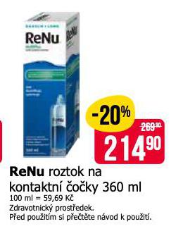 RENU ROZTOK NA KONTAKTN OKY