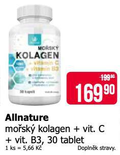 ALLNATURE MOSK KOLAGEN + VIT. C + VIT. B3