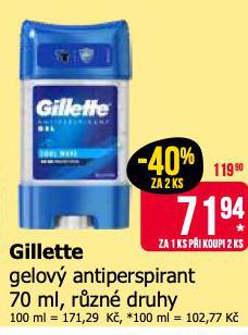 GILLETTE GELOV ANTIPERSPIRANT