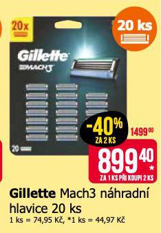 GILLETTE MACH3 NHRADN HLAVICE