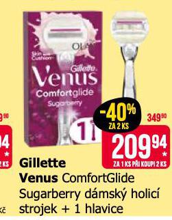 GILLETTE VENUS COMFORTGLIDE SUGERBERRY DMSK HOLC STROJEK