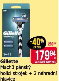 GILLETTE MACH3 PNSK HOLC STROJEK