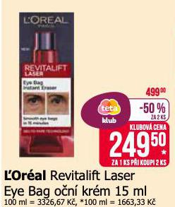 LOREAL REVITALIFT LASER EYE BAG ON KRM