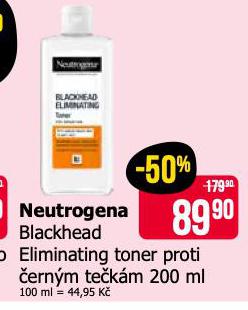 NEUTROGENA BLACKHEAD ELIMINATING TONER PROTI ERNM TEKM