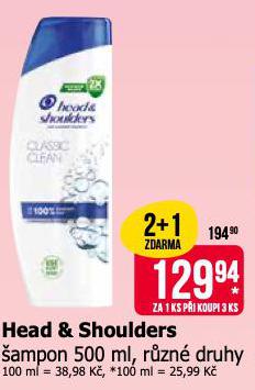 HEAD & SHOULDERS AMPON 