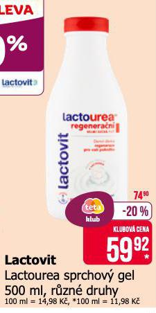 LACTOVIT LACTOUREA SPRCHOV GEL