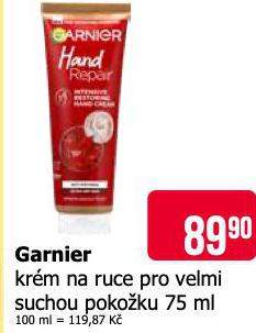 GARNIER KRM NA RUCE PRO VELMI SUCHOU POKOKU