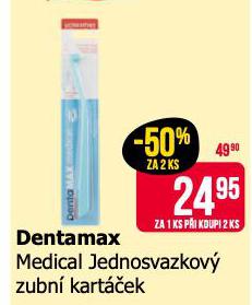DENTAMAX MEDICAL JEDNOSVAZKOV ZUBN KARTEK