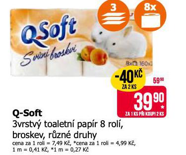 Q-SOFT 3VRSTV TOALETN PAPR
