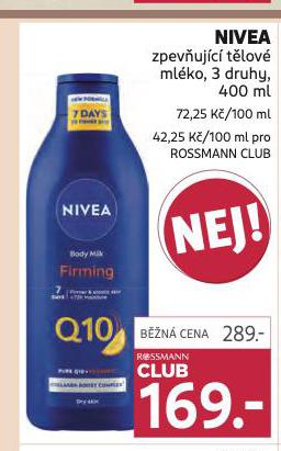 NIVEA ZPEVUJC TLOV MLKO