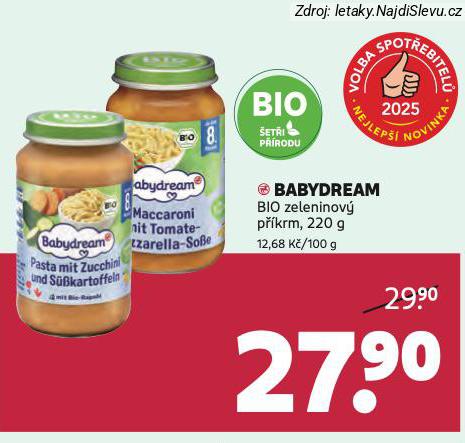 BABYDREAM BIO ZELENINOV PKRM