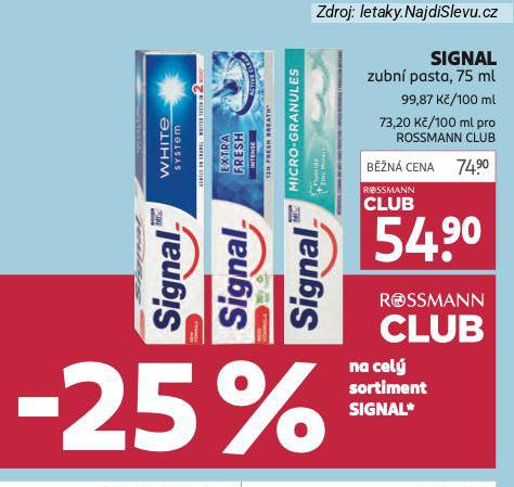 SIGNAL ZUBN PASTA