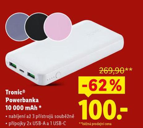 TRONIC POWERBANKA 10 000 MAH