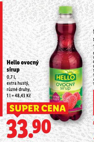 HELLO OVOCN SIRUP